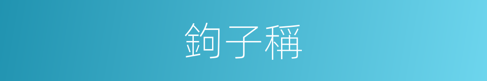 鉤子稱的同義詞