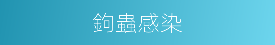 鉤蟲感染的同義詞