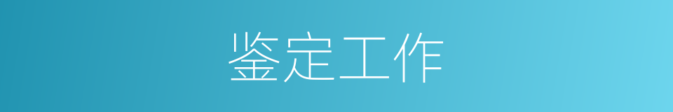 鉴定工作的同义词