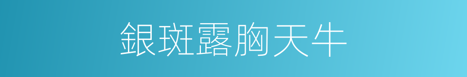 銀斑露胸天牛的同義詞