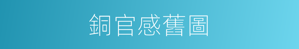 銅官感舊圖的同義詞