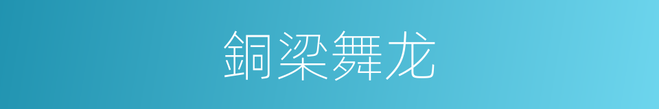 銅梁舞龙的同義詞