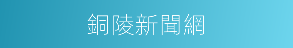 銅陵新聞網的同義詞