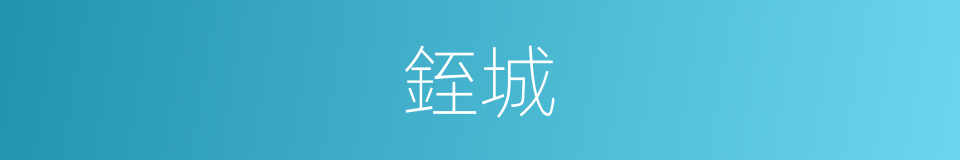 銍城的同義詞