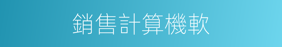 銷售計算機軟的同義詞