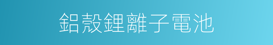 鋁殼鋰離子電池的同義詞