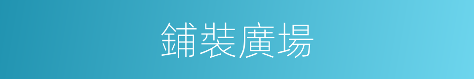 鋪裝廣場的同義詞