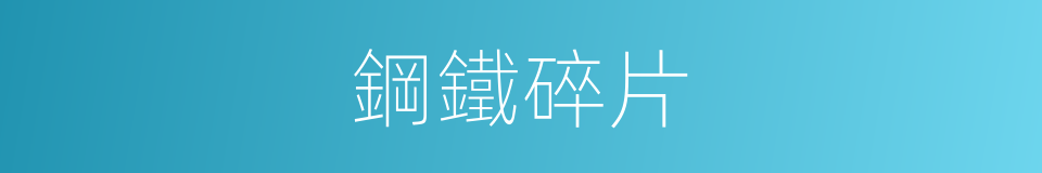 鋼鐵碎片的同義詞