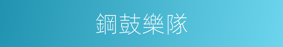 鋼鼓樂隊的同義詞