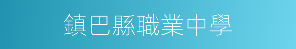 鎮巴縣職業中學的同義詞