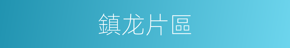 鎮龙片區的同義詞