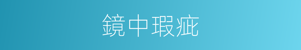 鏡中瑕疵的同義詞