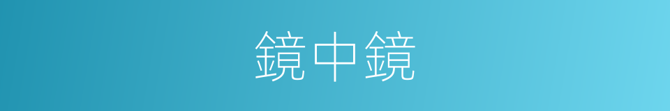 鏡中鏡的同義詞