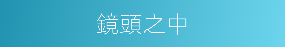 鏡頭之中的同義詞