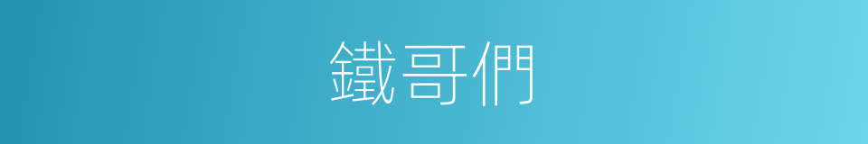 鐵哥們的同義詞