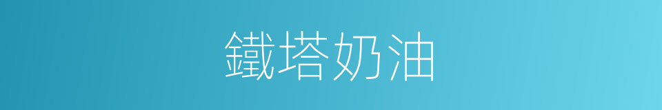 鐵塔奶油的同義詞