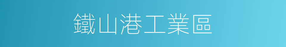 鐵山港工業區的同義詞