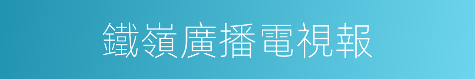 鐵嶺廣播電視報的同義詞