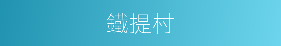 鐵提村的同義詞