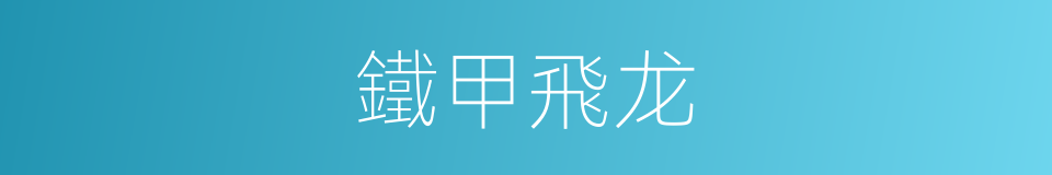 鐵甲飛龙的同義詞