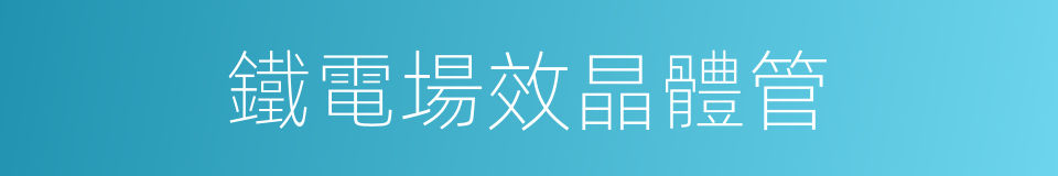 鐵電場效晶體管的同義詞