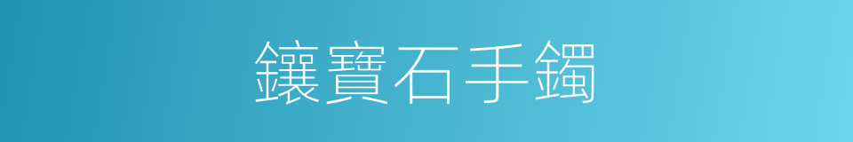 鑲寶石手鐲的同義詞