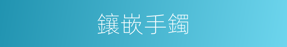 鑲嵌手鐲的同義詞