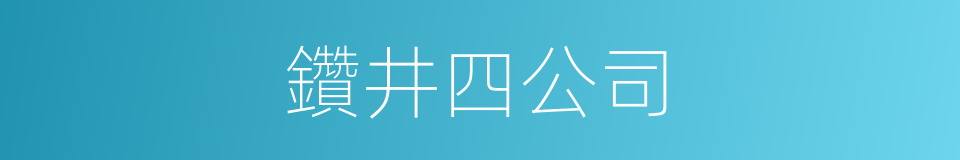 鑽井四公司的同義詞