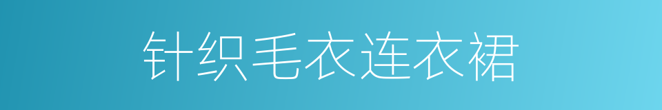 针织毛衣连衣裙的同义词