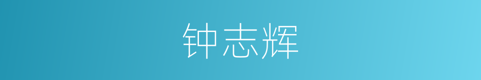 钟志辉的同义词