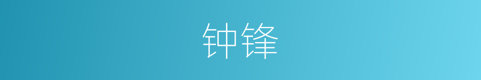 钟锋的同义词