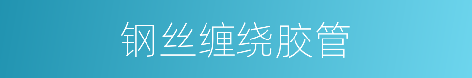 钢丝缠绕胶管的同义词
