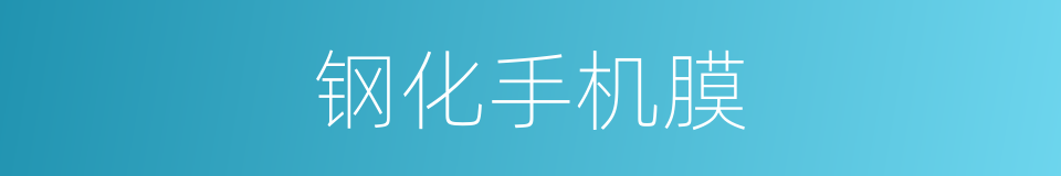 钢化手机膜的同义词