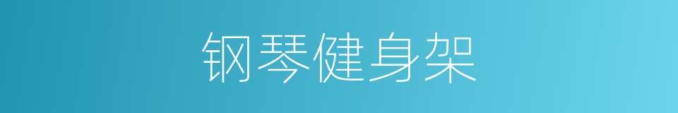钢琴健身架的同义词