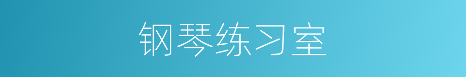 钢琴练习室的同义词