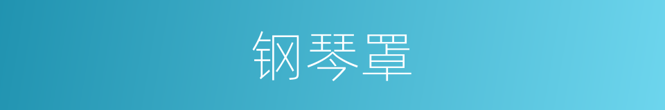 钢琴罩的同义词