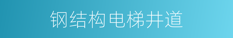 钢结构电梯井道的同义词