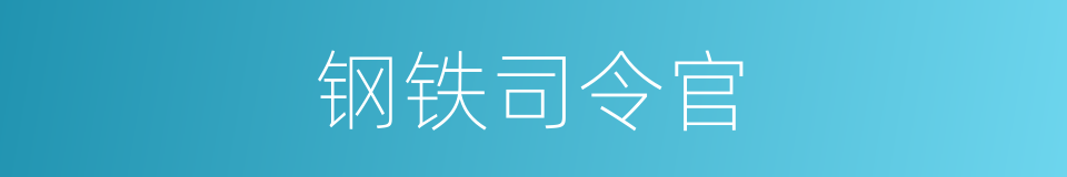 钢铁司令官的同义词