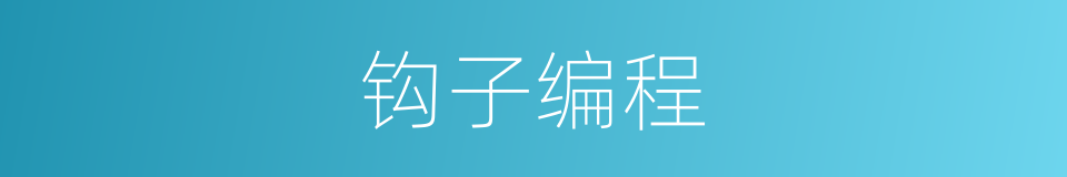 钩子编程的同义词
