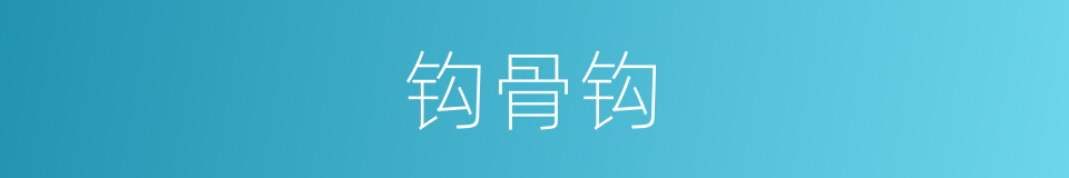 钩骨钩的同义词