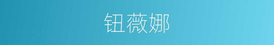 钮薇娜的同义词