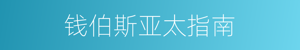 钱伯斯亚太指南的同义词