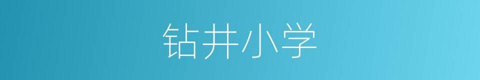 钻井小学的同义词