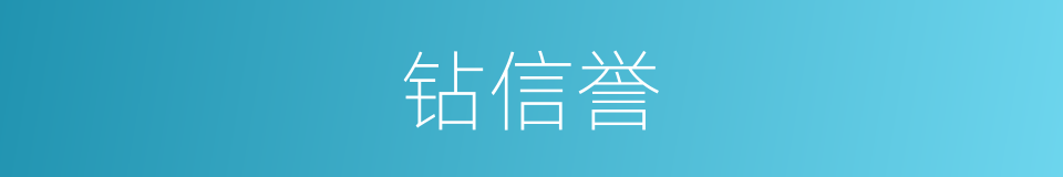 钻信誉的同义词