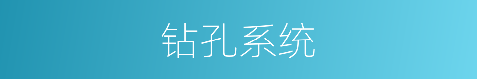 钻孔系统的同义词