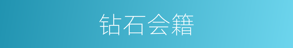 钻石会籍的同义词