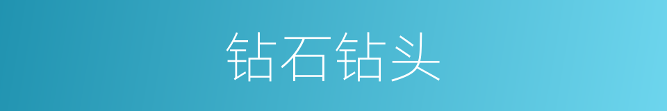 钻石钻头的同义词