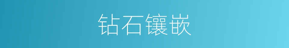 钻石镶嵌的同义词