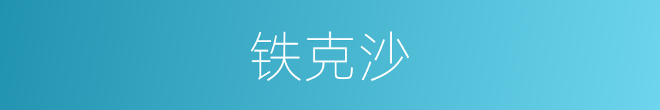 铁克沙的同义词