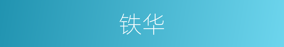 铁华的同义词